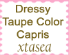 Dressy Taupe Capris