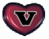 V heart Letter