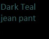 darkteal/black jean pant