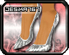*Silver Zebra Stilettos