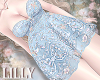 floral lace dress blue