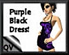 Purple/black dress