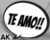 "TE AMO" Animated Sign