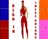 PF- RED/GOLD JUMPSUIT