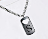 k. necklace letter S