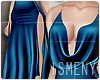 [Is] Satin Gown Blue