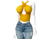 EA/ Yellow top Outfit