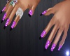 Purple French Nails