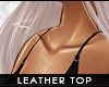 - leather bikini bra -