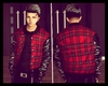 Red Plaid Leather Jacket