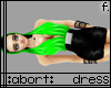 :a: Lime PVC Hood Dress