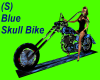 (S) Blue Skull Bike
