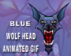 Wolf Head - Blue