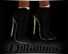 Classy Black Gold Boots