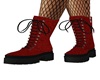 Punk red boots