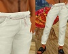 White drawstring pants