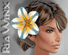 Lei Hair Flower R Blue
