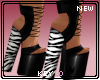 K. Sexy Zebra Heels