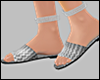 E* Silver Party Sandal
