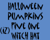 Pumpkins Five n WitchHat