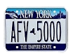 New York License plate