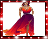 Sexy Red Glitter Gown