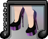 :B) Glossy.Shoes purple