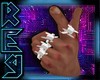 |R| White Hand Spikes