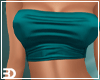 Teal Satin Top