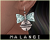 M̲ Bow Earrings