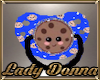G/B Blue Cookie Pacifier