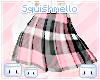 Sm~ Plaid Skirt DarkPink