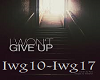 I wont give up -Jason