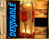 I~Red Rose Candle Glass