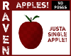 A SINGLE RED APPLE!