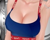 Sport blue Top
