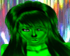 alien glow hair green