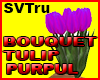 bouquet tulips purpul