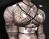 *K Muscle Tattoo Black L