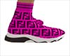 Fendi Pink Sock Shoes