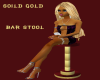 soild gold bar stool