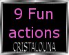9 Fun actions /sounds