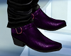 Purple anckle boots