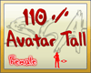 110 % avater tall resize