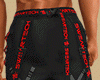 BLACK AND RED PANTS