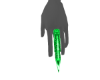 Claw Ring Green light