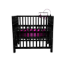 pink n black pvc crib