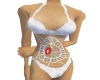 White Marble Flowerkini