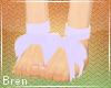 Kids Lilac Ribbon Feet
