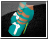 ! Teal Shoess w l Bow